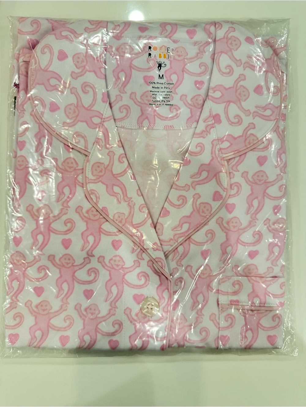 Roller Rabbit Lovely Monkey polo Pajama
Set .